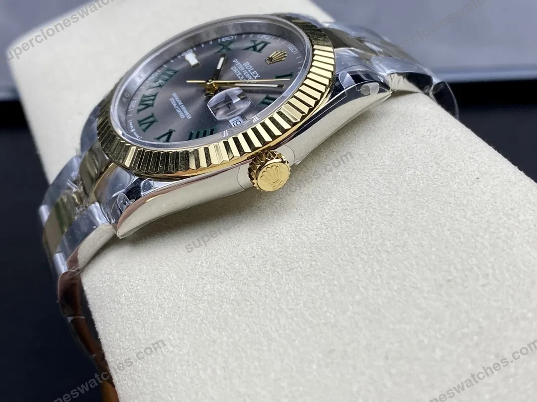 super-clone-rolex-datejust-slate-roman-dial-126333-0019-41-mm-view-5