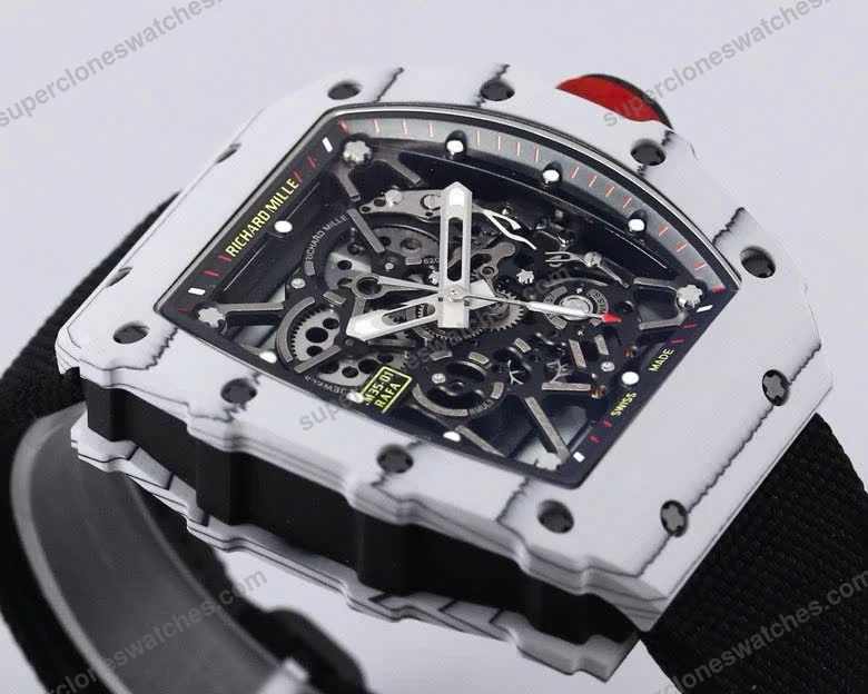 Super-Clone-Richard-Mille-RM-35-01-Richard-Mille-Rafa-Cacbon-NTPT-Black-Strap-42-5