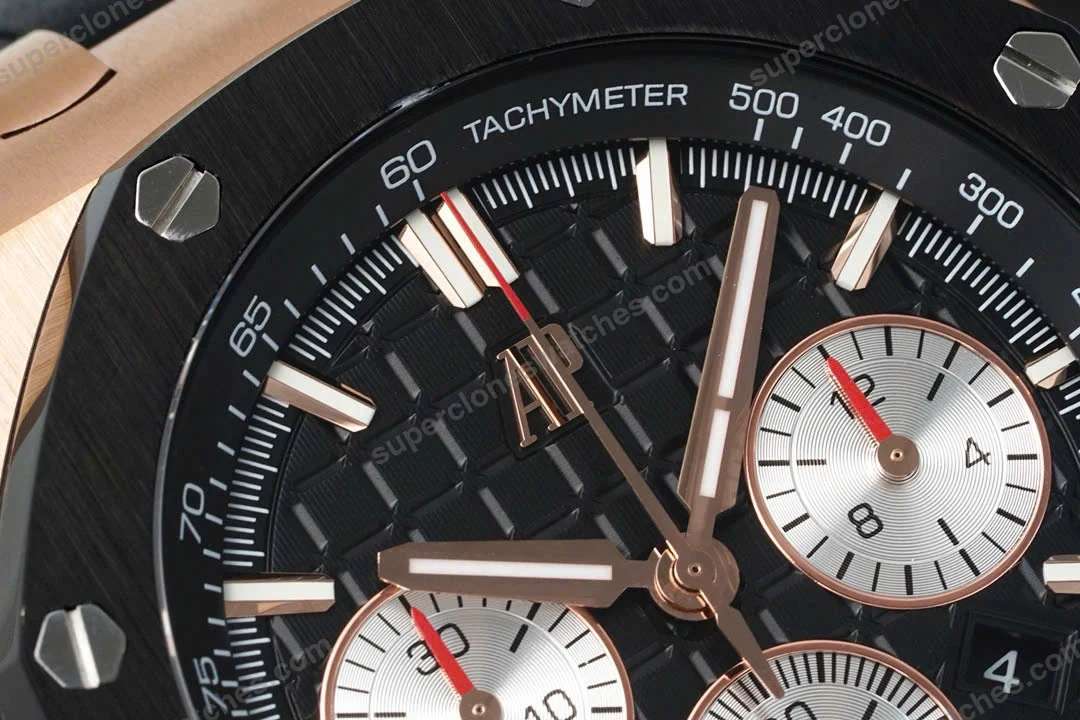 Super-Clone-Audemars-Piguet-Royal-Oak-Offshore-Rose-Gold-26420ST-42mm-Black-Dial-4