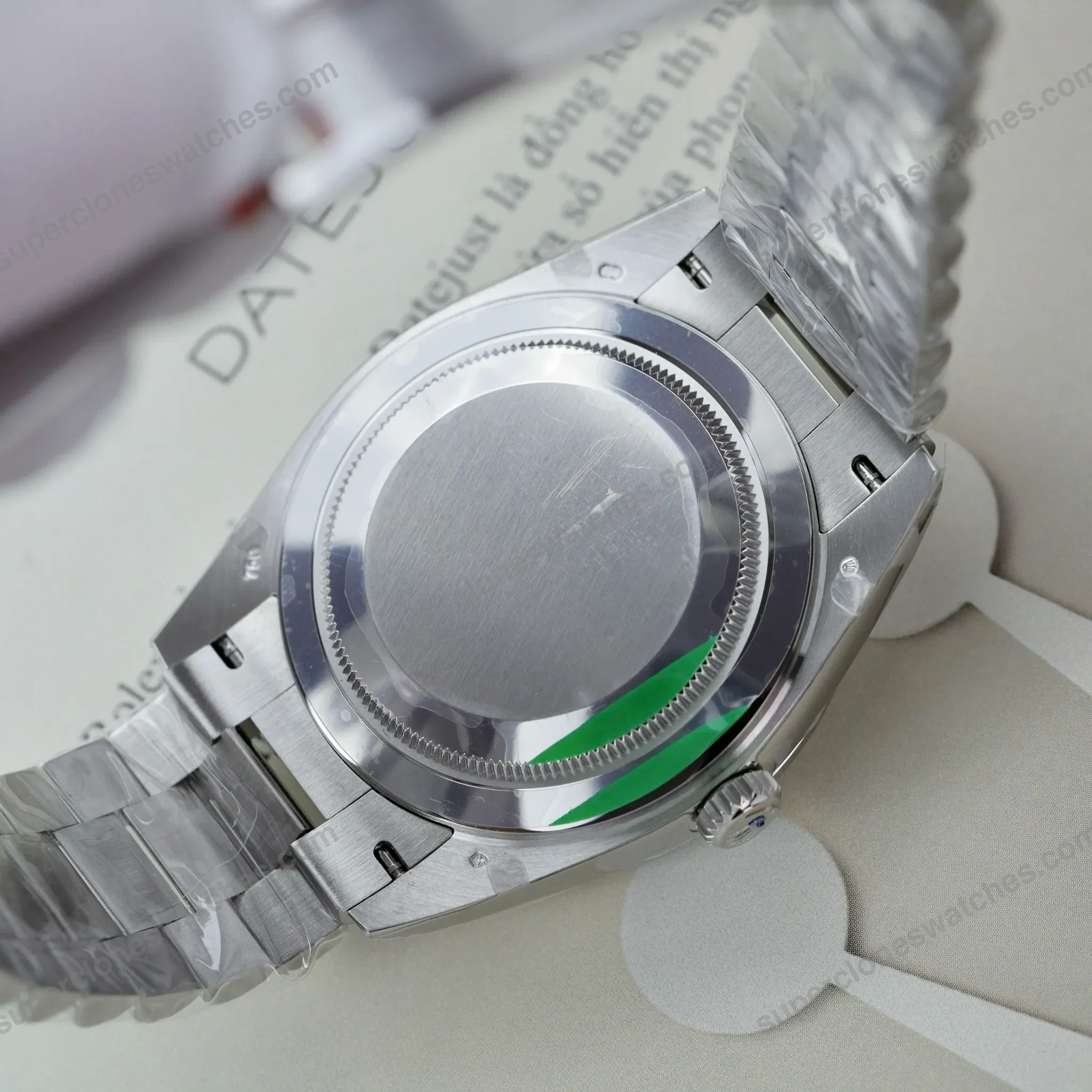 Super-Clone-Rolex-Day-Date-Bright-Black-Diamond-Dial-228396tbr-0012-40-mm-4