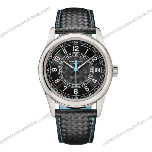 Super-Clone-Patek-Philippe-Calatrava-6007A-Steel-40mm-Black-Tiffany-Dial-1