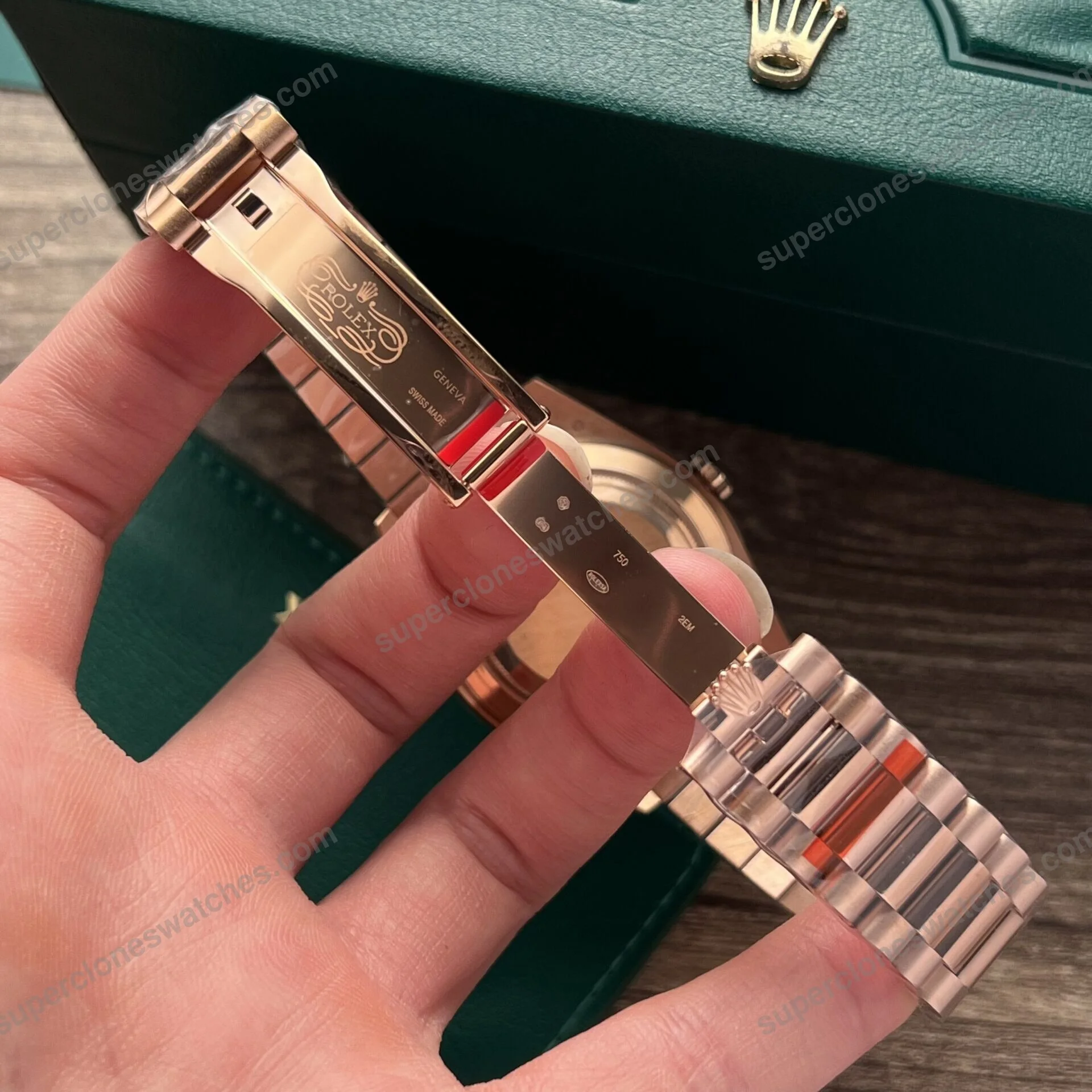 Super-Clone-Rolex-Day-Date-Chocolate-Dial-228345RBR-40-mm-4