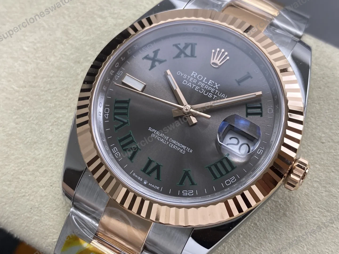 super-clone-rolex-datejust-slate-roman-dial-126331-0015-41-mm-view-3