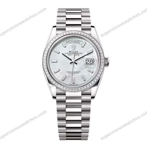 Super-Clone-Rolex-Day-Date-White-Mother-of-Pearl-Diamond-Dial-128399tbr-0023-36-1