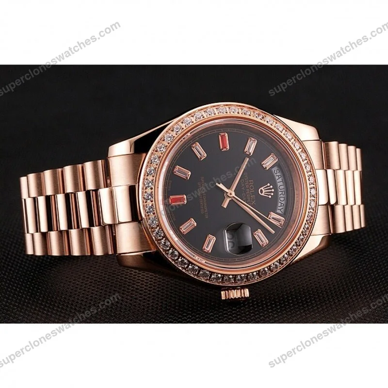 Super-Clone-Rolex-Day-Date-Black-Dial-1454102-40-mm-5