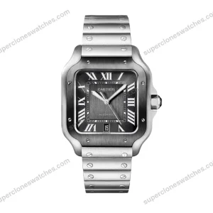 Super-Clone-Cartier-Santos-De-Cartier-Ceramic-CRWSSA0037-39.8mm-Miyota.9015-1