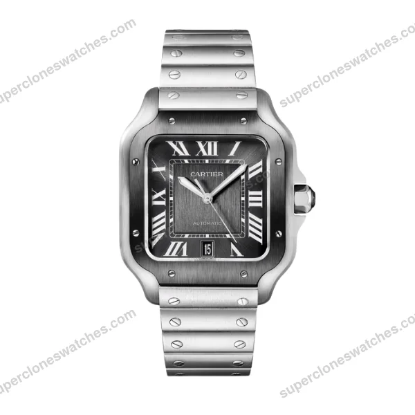 Super-Clone-Cartier-Santos-De-Cartier-Ceramic-CRWSSA0037-39.8mm-Miyota.9015-1