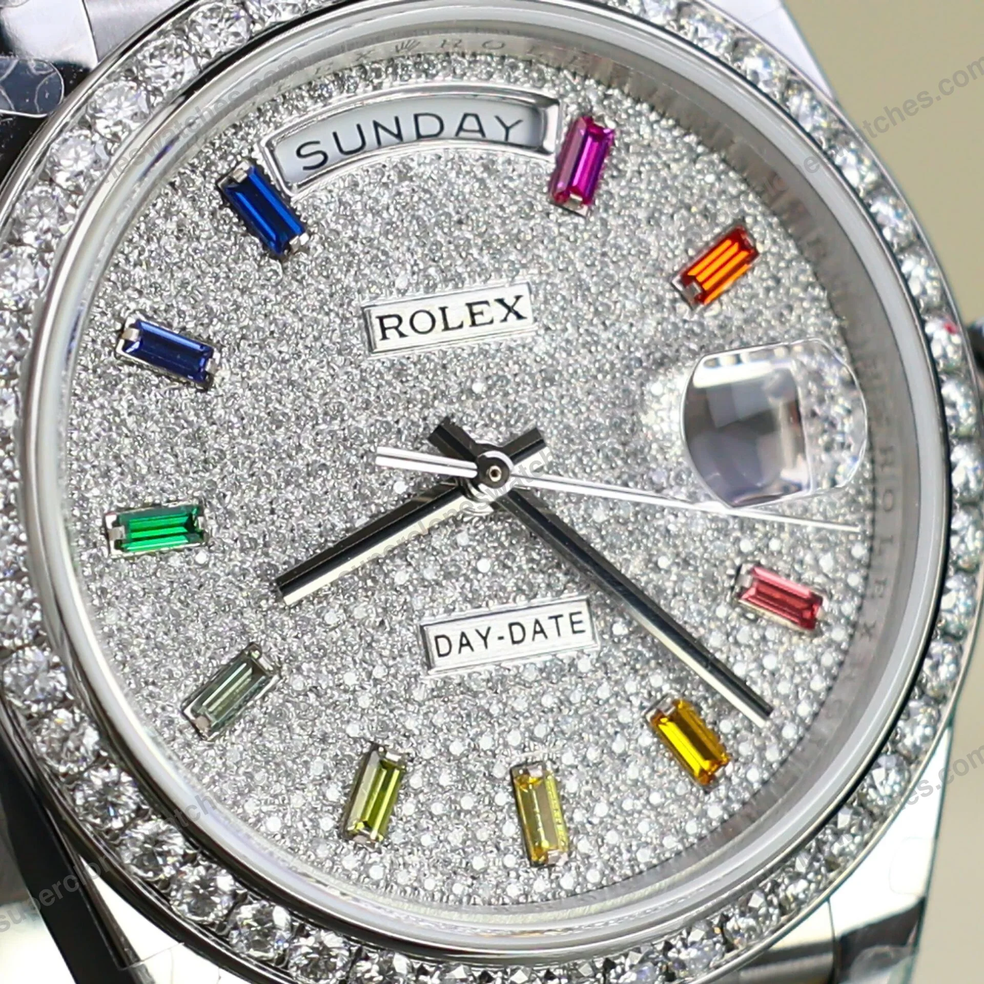 Super-Clone-Rolex-Day-Date-Diamond-Paved-Dial-128349rbr-0006-36-mm-7