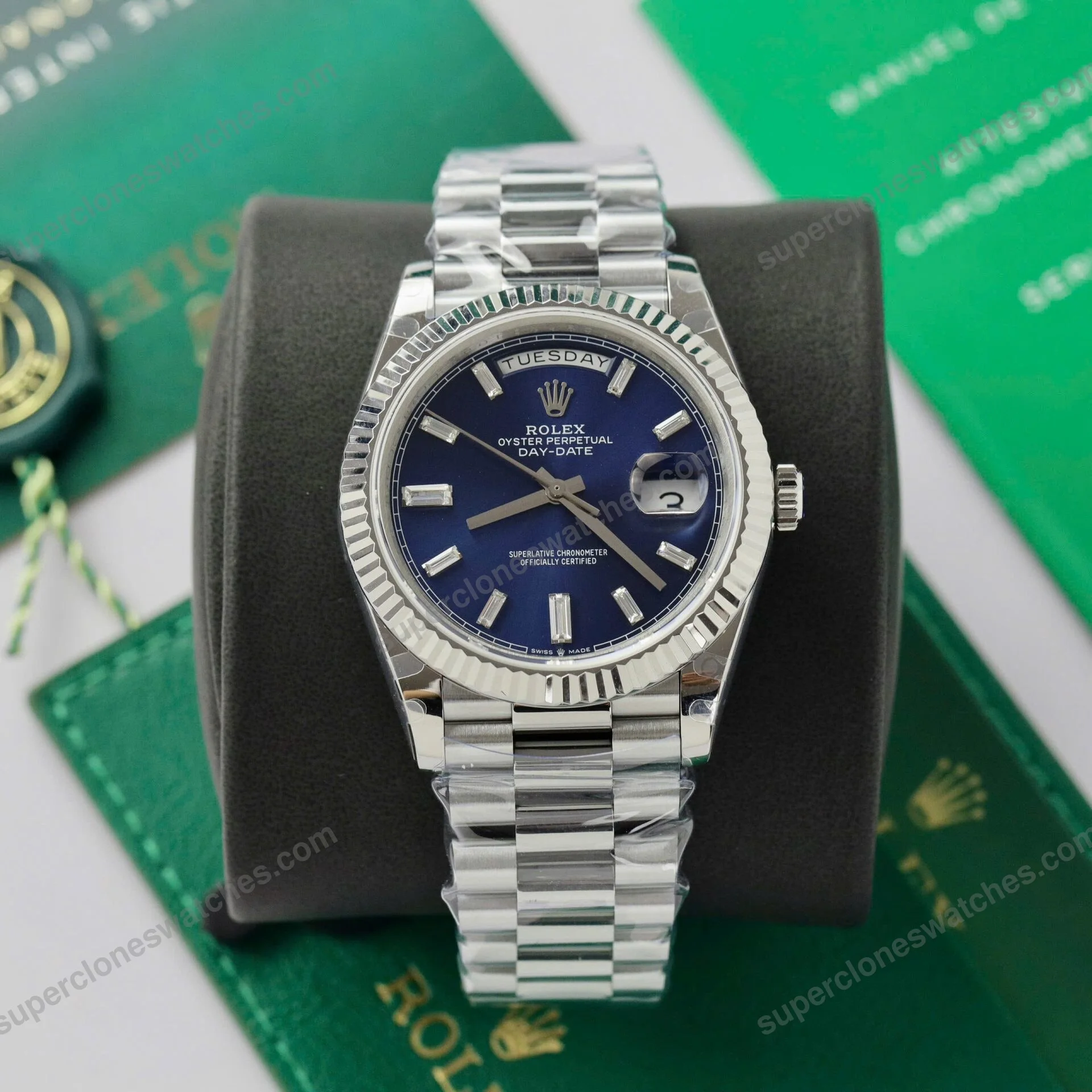 Super-Clone-Rolex-Day-Date-Bright-Blue-Diamond-Dial-128239-0069-36-mm-2