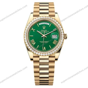 Super-Clone-Rolex-Day-Date-Green-Dial-228348RBR-0040-40-mm-1
