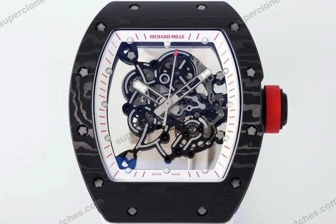 Super-Clone-Richard-Mille-RM-55-Richard-Mille-White-42mm-Carbon-Modify-3