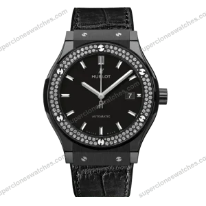Super-Clone-Hublot-Classic-Fusion-Ceramic-Diamonds-42mm-Black-Dial-JJZ-Base-–-1