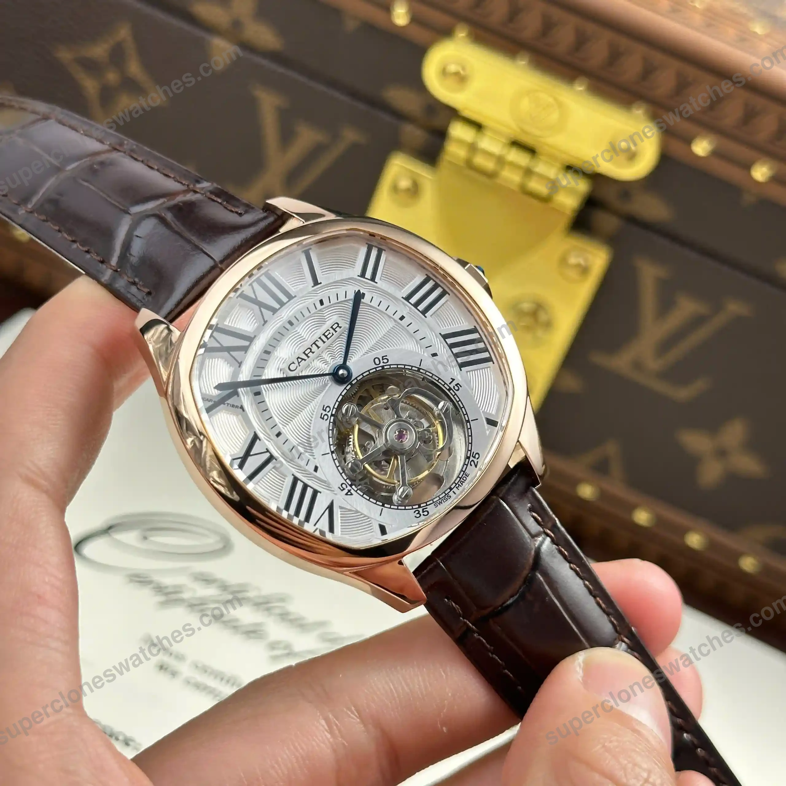 Super-Clone-Cartier-Drive-de-Cartier-Flying-Tourbillon-W4100013-47mm-4