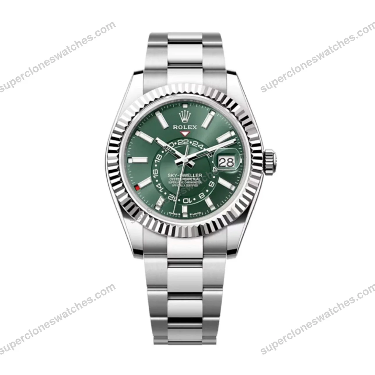 Super-Clone-Rolex-Sky-Dweller-Mint-green-Dial-336934-Oyster-1