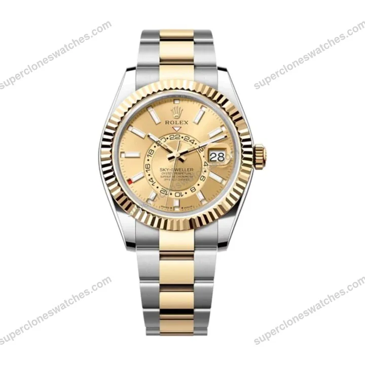 Super-Clone-Rolex-Sky-Dweller-Champagne-Dial-336933-1