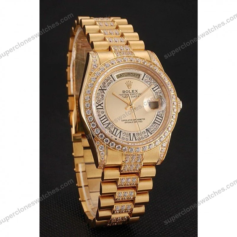 Super-Clone-Rolex-Day-Date-Gold-Dial-1453954-37-mm-2