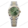 Super-Clone-Rolex-Datejust-Olive-Green-Roman-Diamond-Dial-126233-0025-36-mm-1