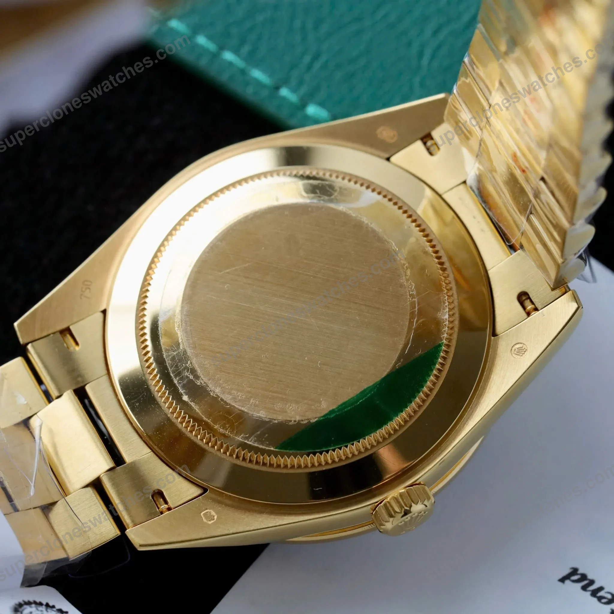 Super-Clone-Rolex-Day-Date-Bright-black-Dial-228348RBR-40-mm-3