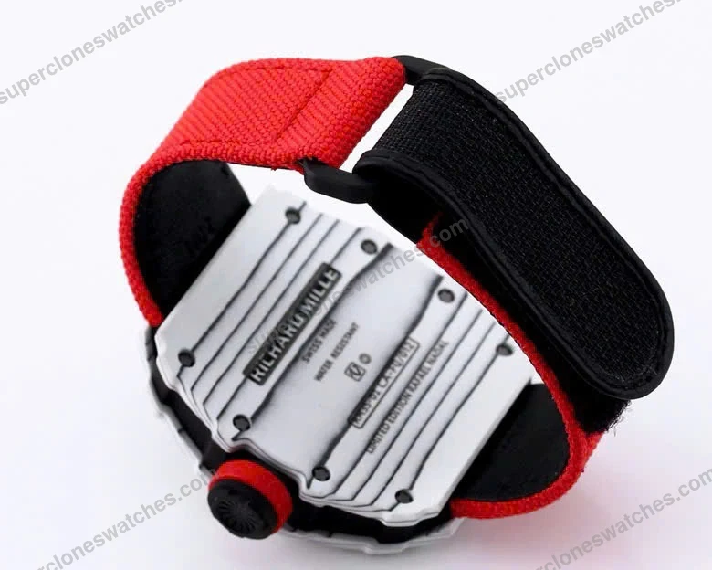 Super-Clone-Richard-Mille-RM-35-01-Richard-Mille-Rafa-Cacbon-NTPT-Red-Strap-42mm-6