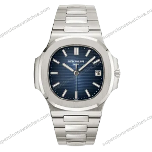 Super-Clone-Patek-Philippe-Nautilus-58111G-001-40mm-MODIFY-Blue-Dial-Stee-1