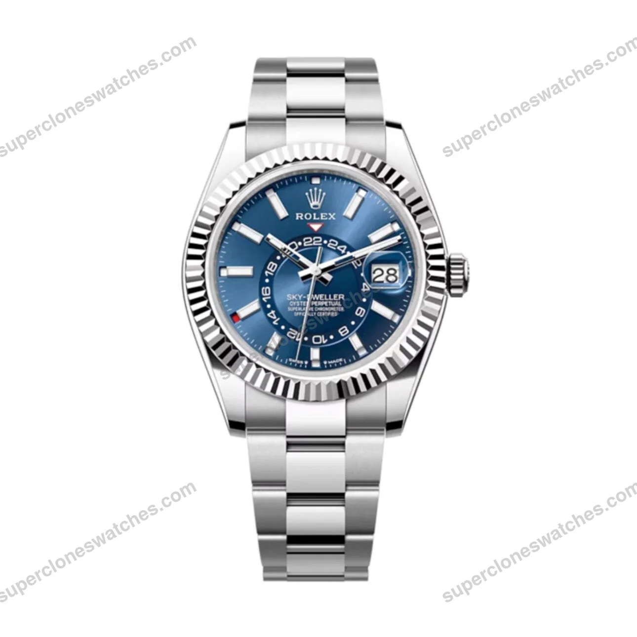 Super-Clone-Rolex-Sky-Dweller-Bright-blue-Dial-336934-Oyster-1
