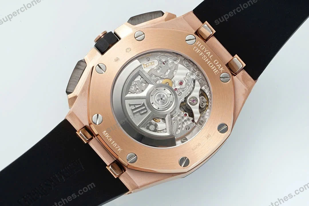 Super-Clone-Audemars-Piguet-Royal-Oak-Offshore-Rose-Gold-26420ST-42mm-Black-Dial-8
