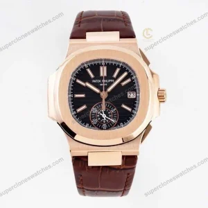 Super-Clone-Patek-Philippe-Nautilus-Chronograph-59801AR-001-40.5mm-Black-Dial-1