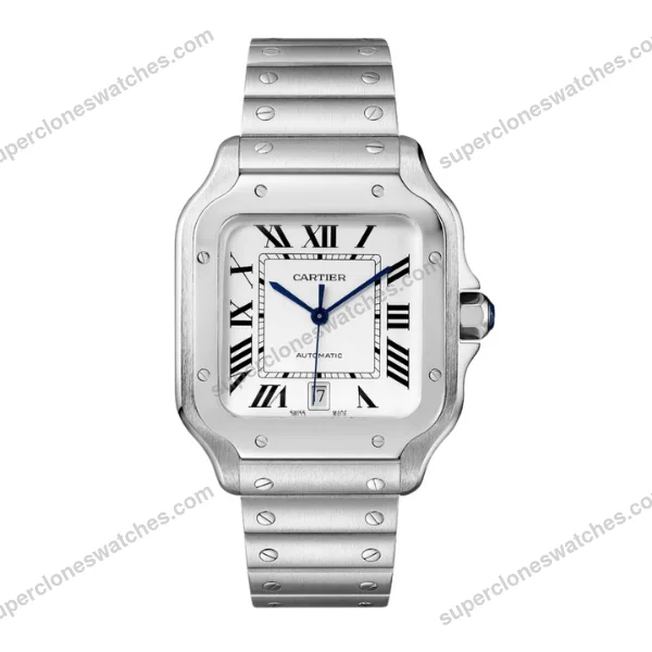 Super-Clone-Cartier-Santos-de-Cartie-Larger-WSSA0018-39.8mm-Miyota.9015-1