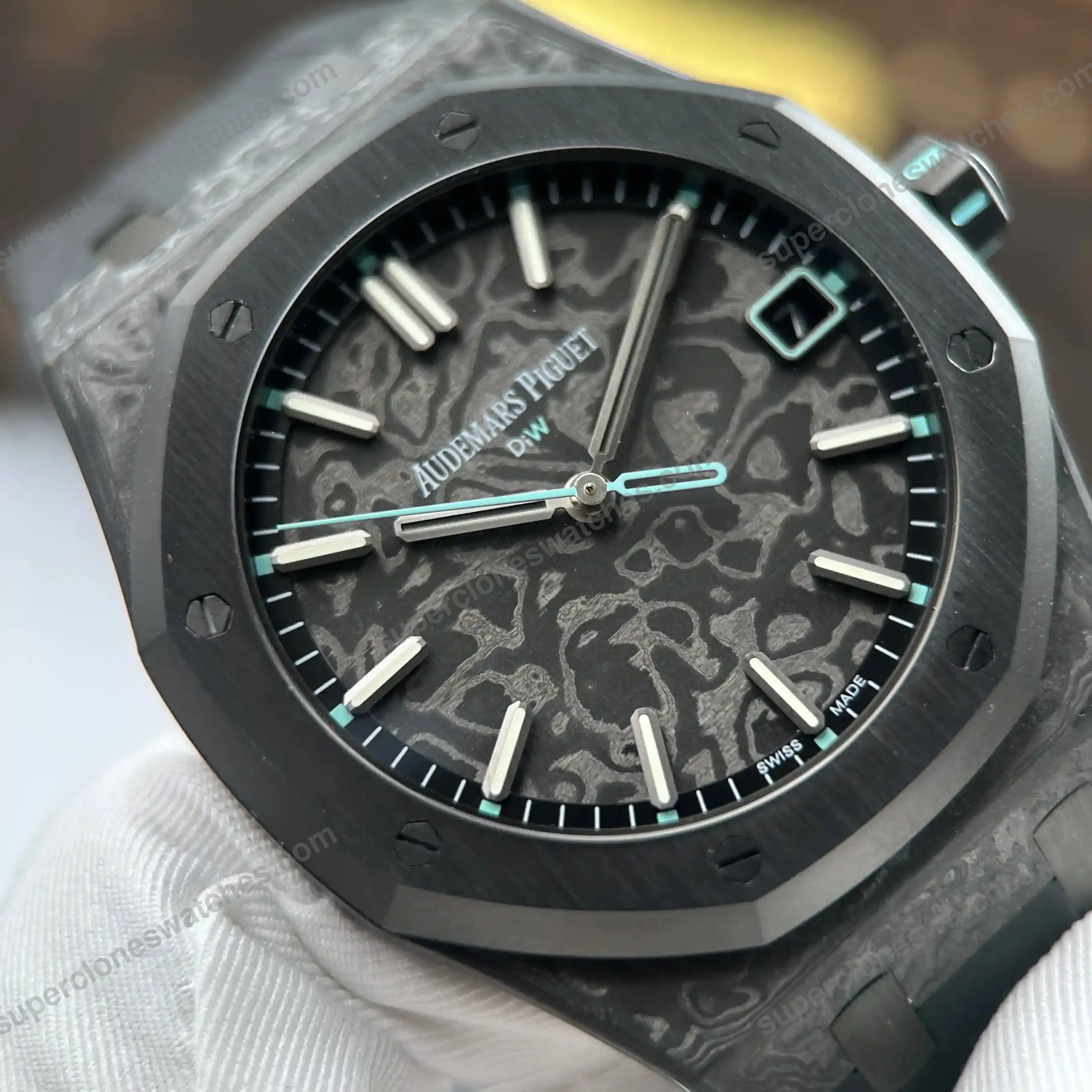 Super-Clone-Audemars-Piguet-Royal-Oak-15500-DiW-Voidline-AQUA-Carbon-41mm-6