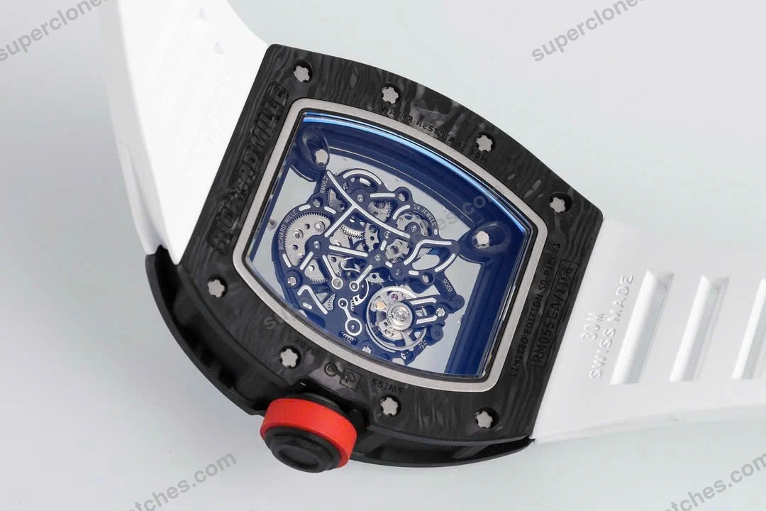 Super-Clone-Richard-Mille-RM-55-Richard-Mille-White-42mm-Carbon-Modify-9