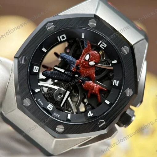 Super-Clone-Audemars-Piguet-Royal-Oak-Concept-Tourbillon-Spider-Man-Limited-Edit-5