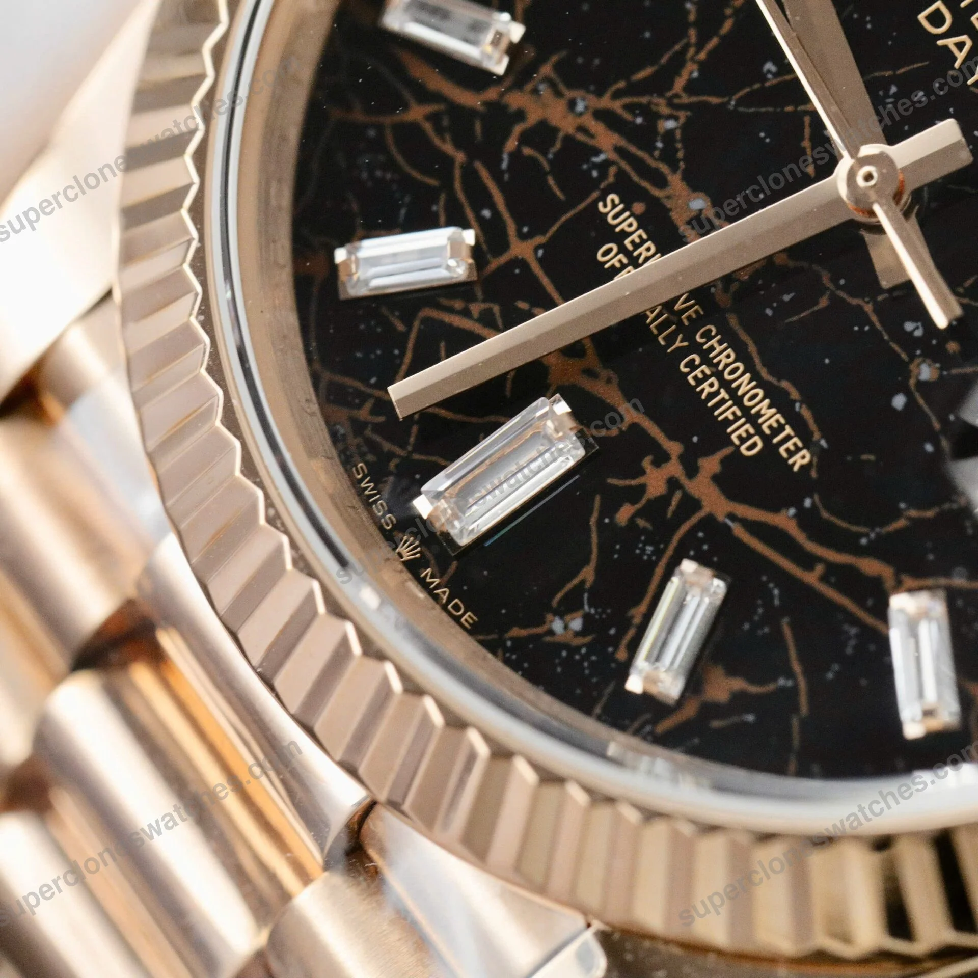 Super-Clone-Rolex-Day-Date-Eisenkiesel-Diamond-Dial-228235-0045-40-mm-5
