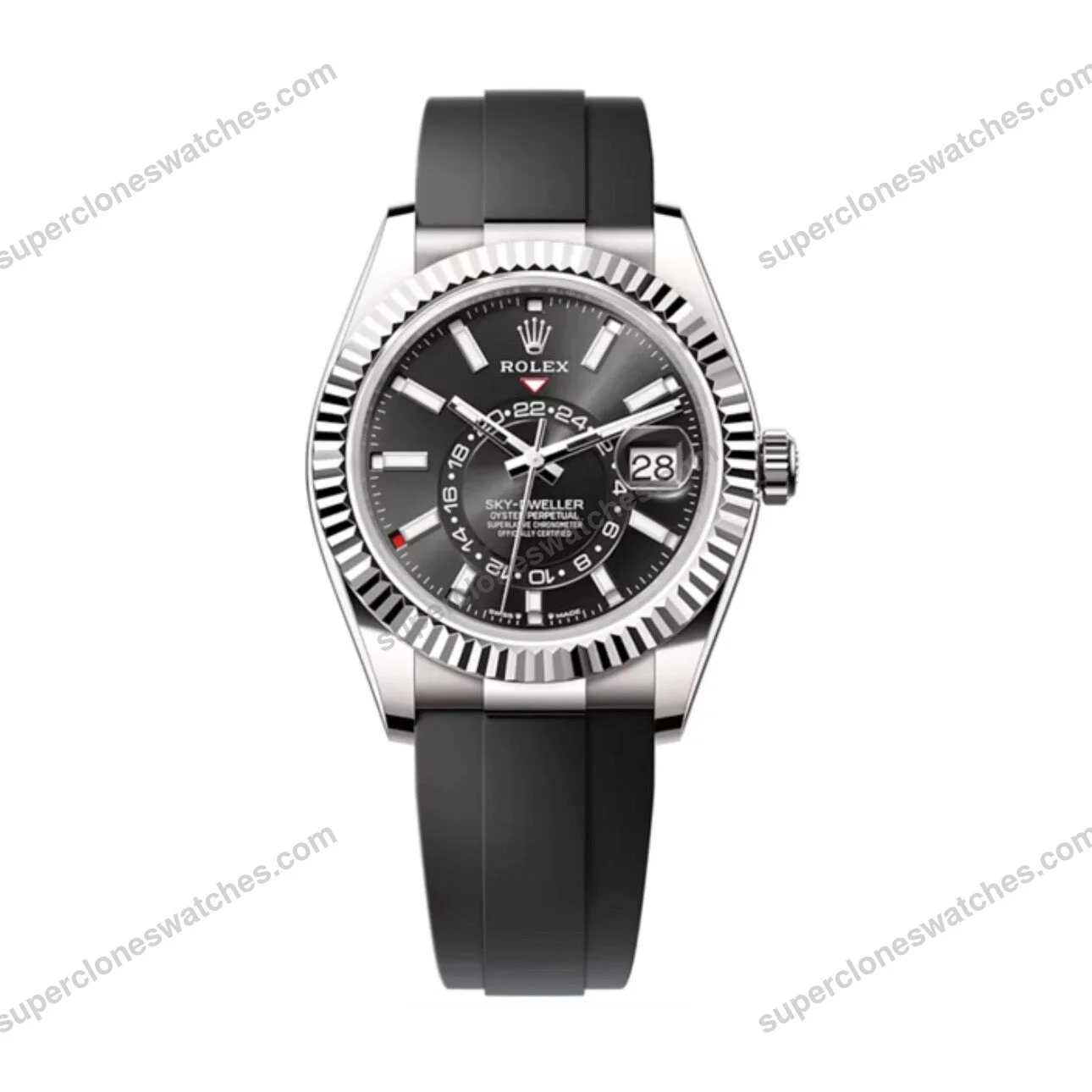 Super-Clone-Rolex-Sky-Dweller-Bright-black-Dial-336239-1