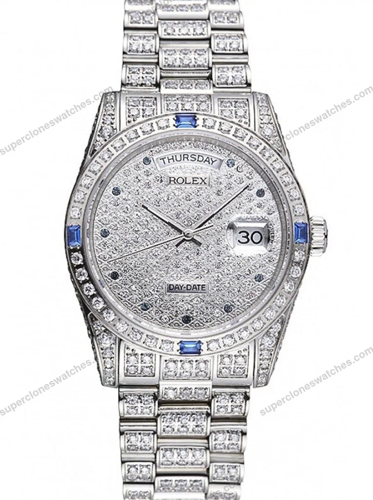 Super-Clone-Rolex-Day-Date-Diamond-Dial-621613-37-mm-1