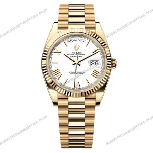 Super-Clone-Rolex-Day-Date-White-Dial-228238-0042-40-mm-1