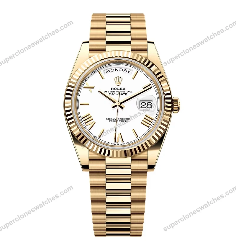 Super-Clone-Rolex-Day-Date-White-Dial-228238-0042-40-mm-1
