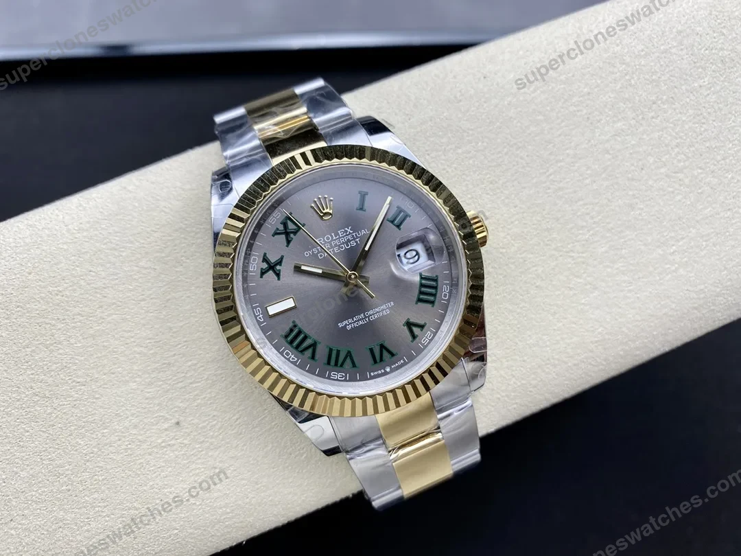 super-clone-rolex-datejust-slate-roman-dial-126333-0019-41-mm-view-8