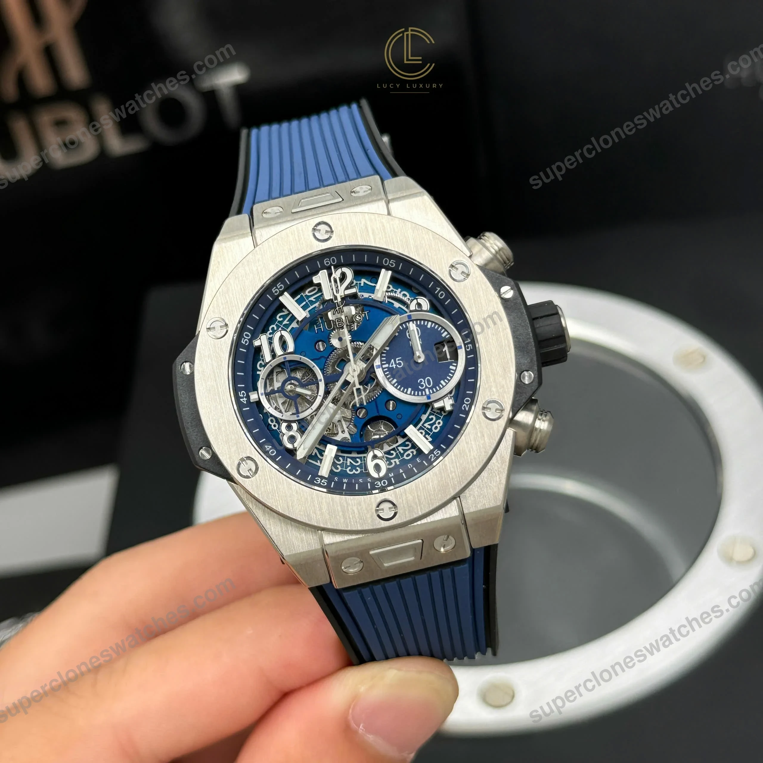 Super-Clone-Hublot-Big-Bang-Unico-441.NX_.5171.RX-42mm-Blue-Dial-2