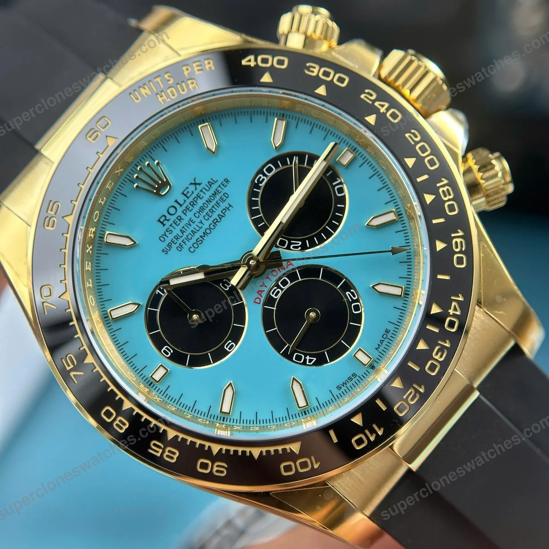 Super-Clone-Rolex-Daytona-126518LN-Turquoise-Dial-Alcaraz-4