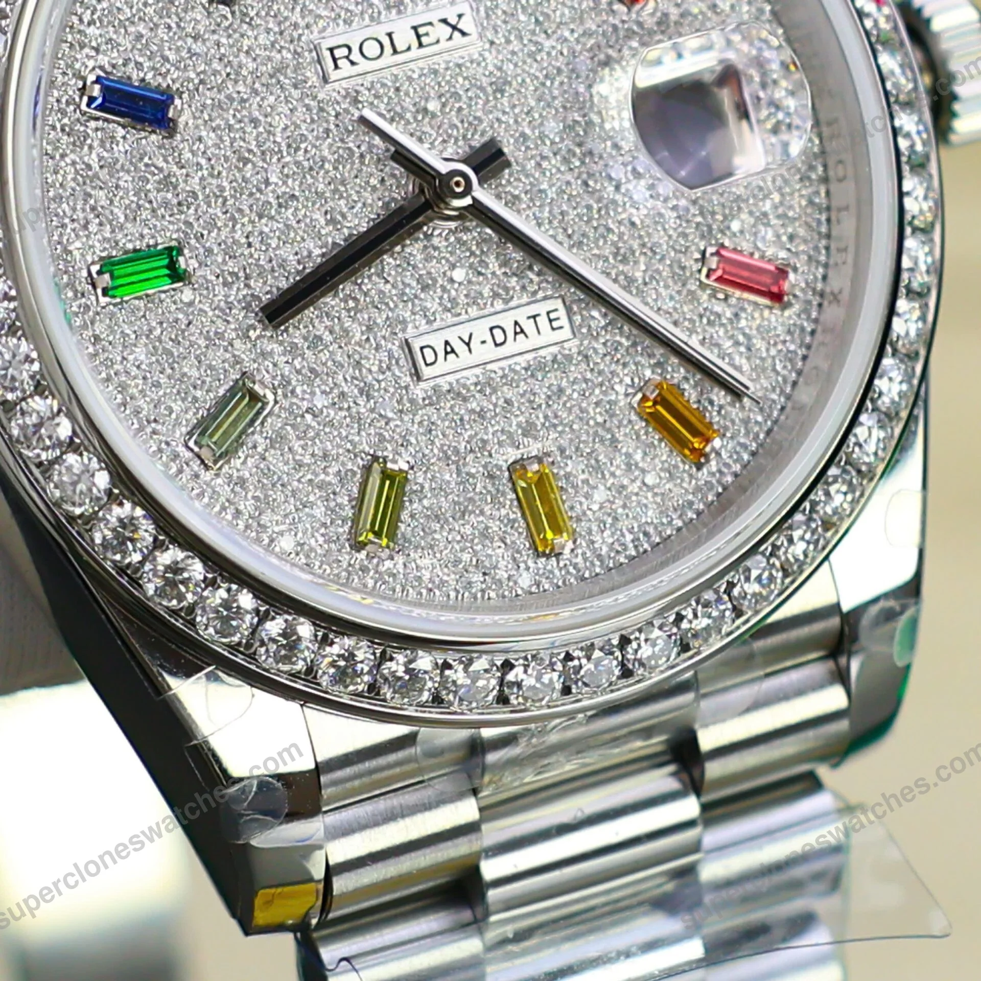 Super-Clone-Rolex-Day-Date-Diamond-Paved-Dial-128349rbr-0006-36-mm-9