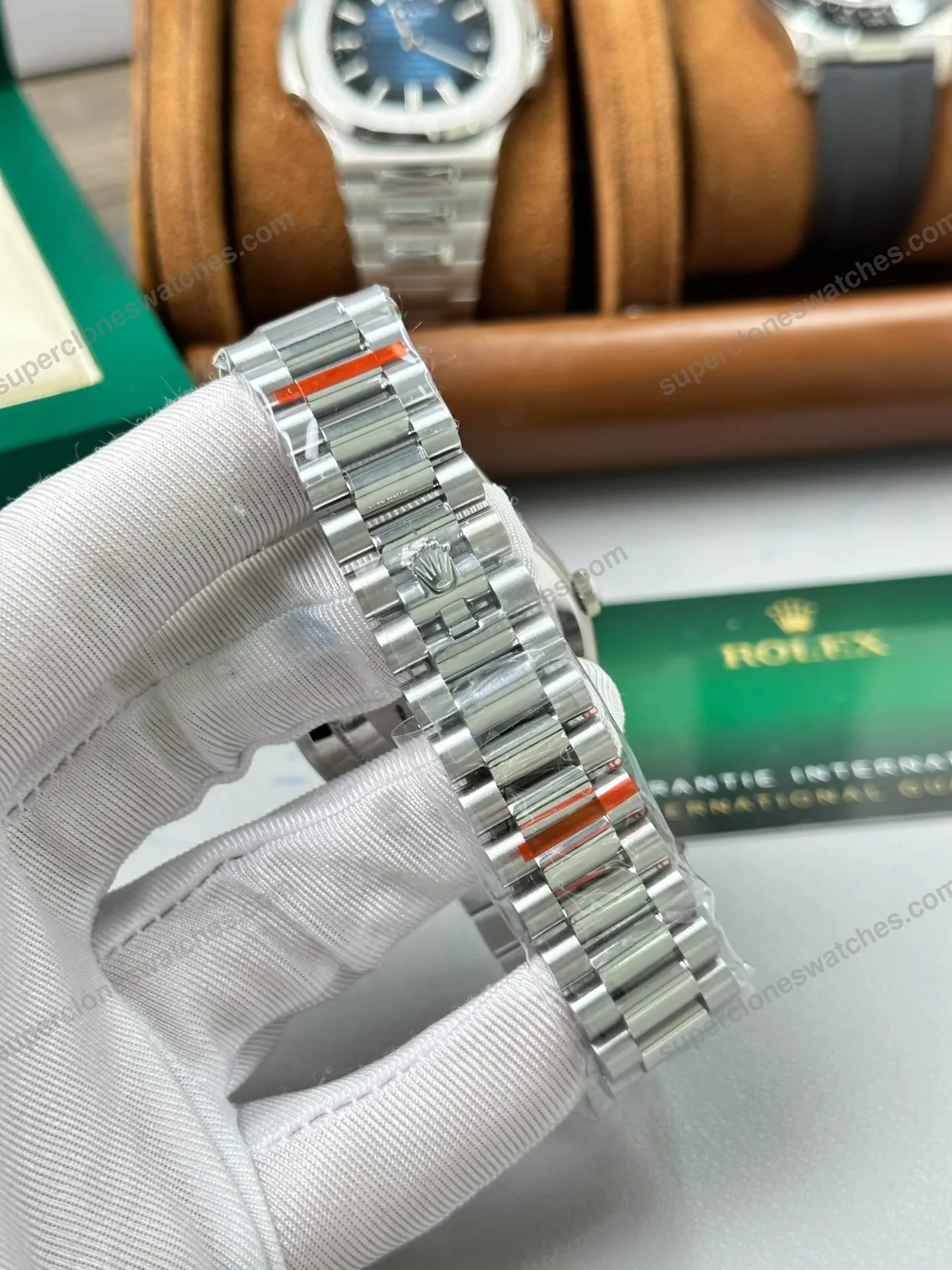 Super-Clone-Rolex-Day-Date-Bright-Black-Dial-228236-0003-40-mm-6