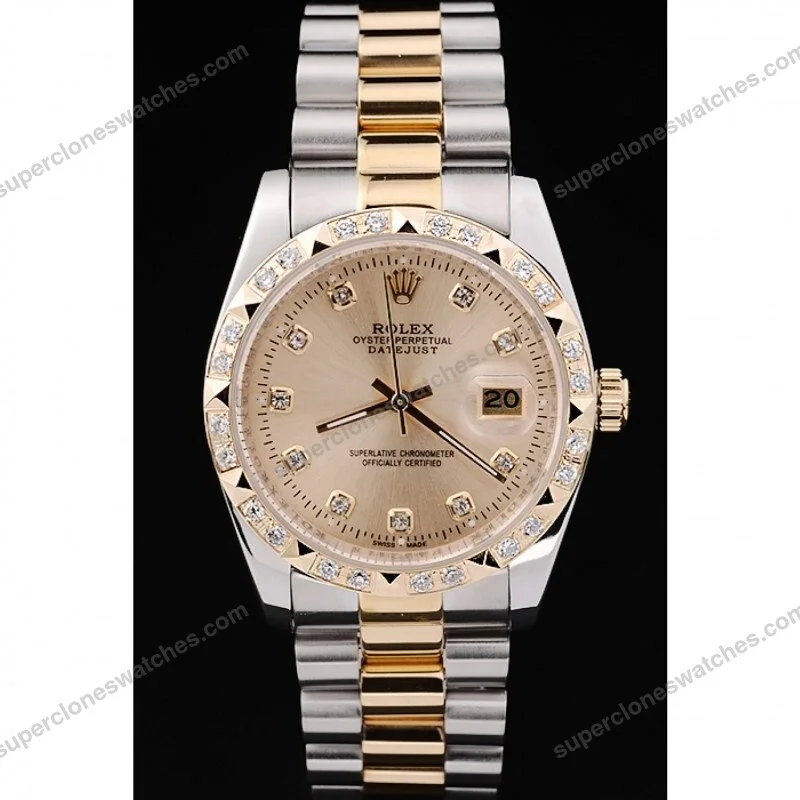 Super-Clone-Rolex-Datejust-Gold-Dial-SRL41-36-mm-2