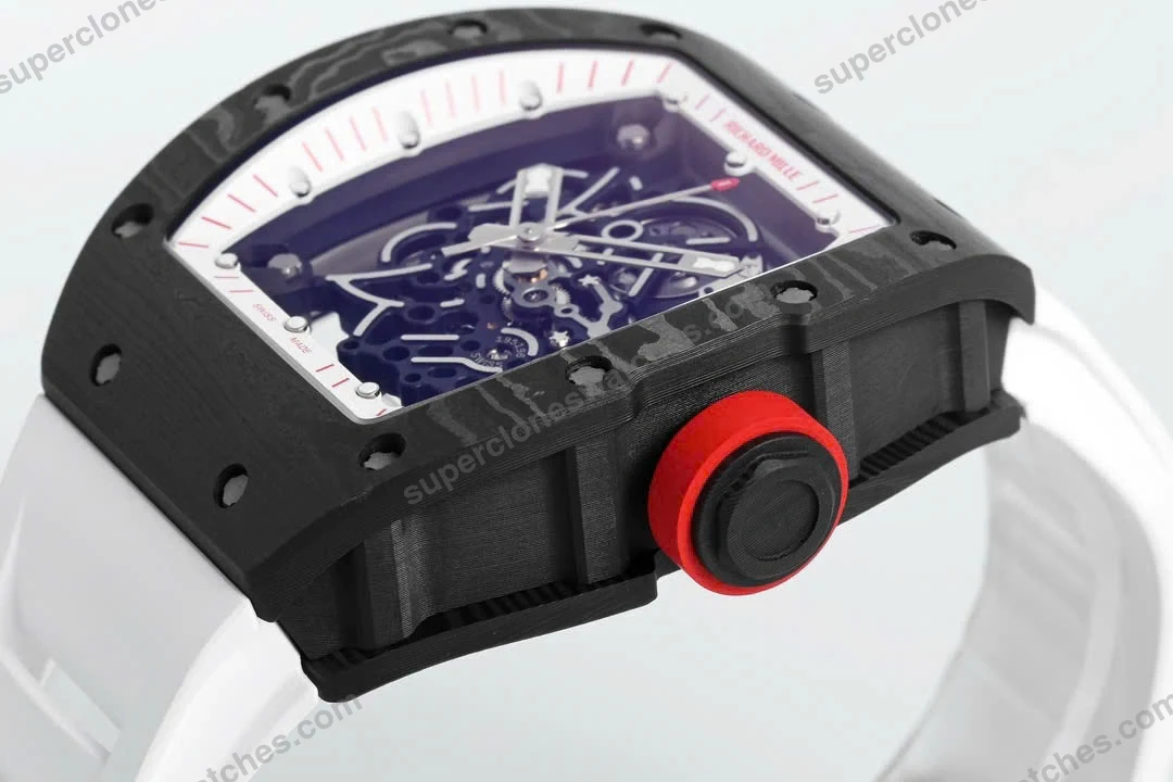 Super-Clone-Richard-Mille-RM-55-Richard-Mille-White-42mm-Carbon-Modify-8