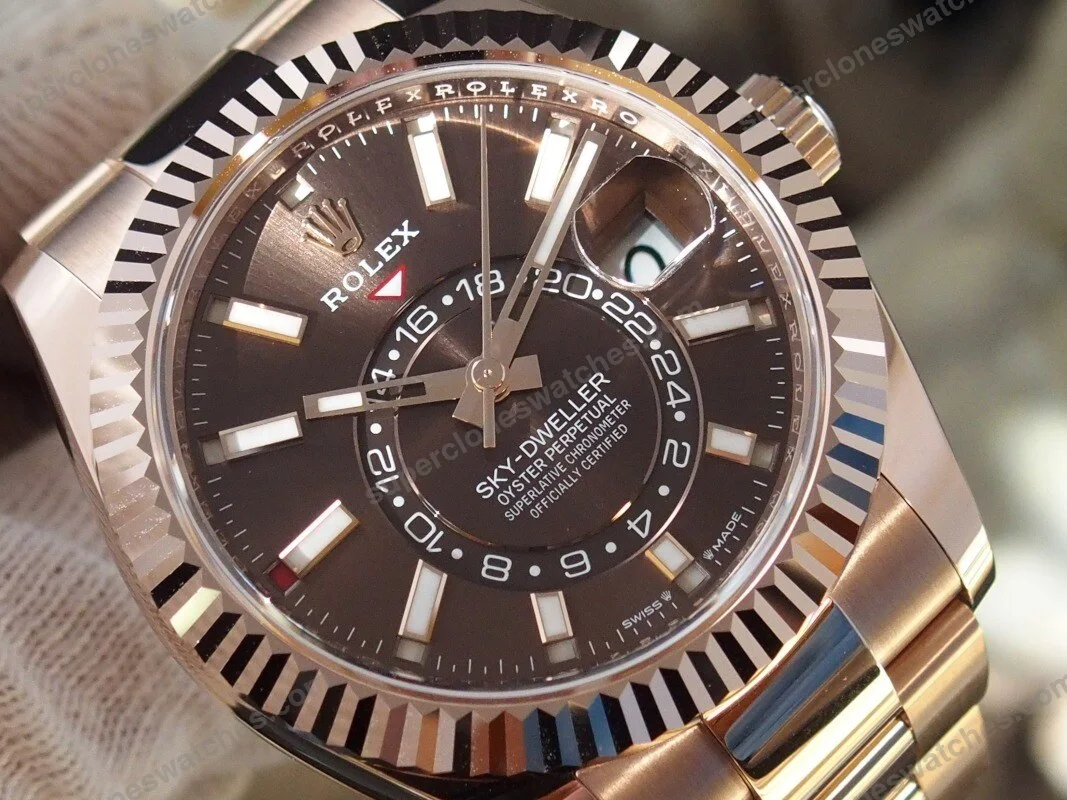 Super-Clone-Rolex-Sky-Dweller-Chocolate-Dial-336935-3