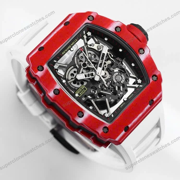 Super-Clone-Richard-Mille-RM-35-02-Richard-Mille-Rafael-Nadal-Red-White-Strap-Ca-3