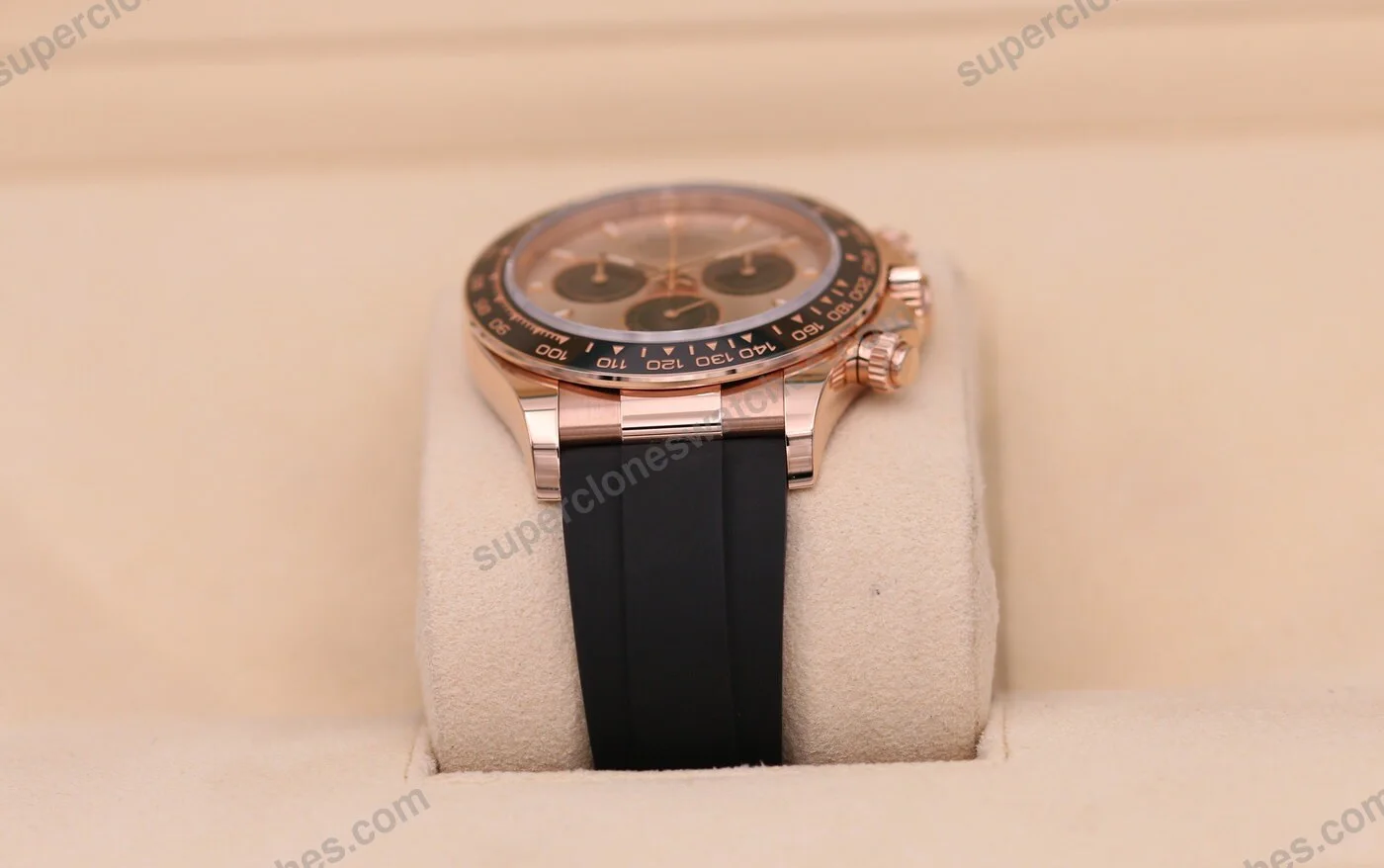 Super-Clone-Rolex-Daytona-Sundust-Dial-in-Everose-Gold-126515LN-4