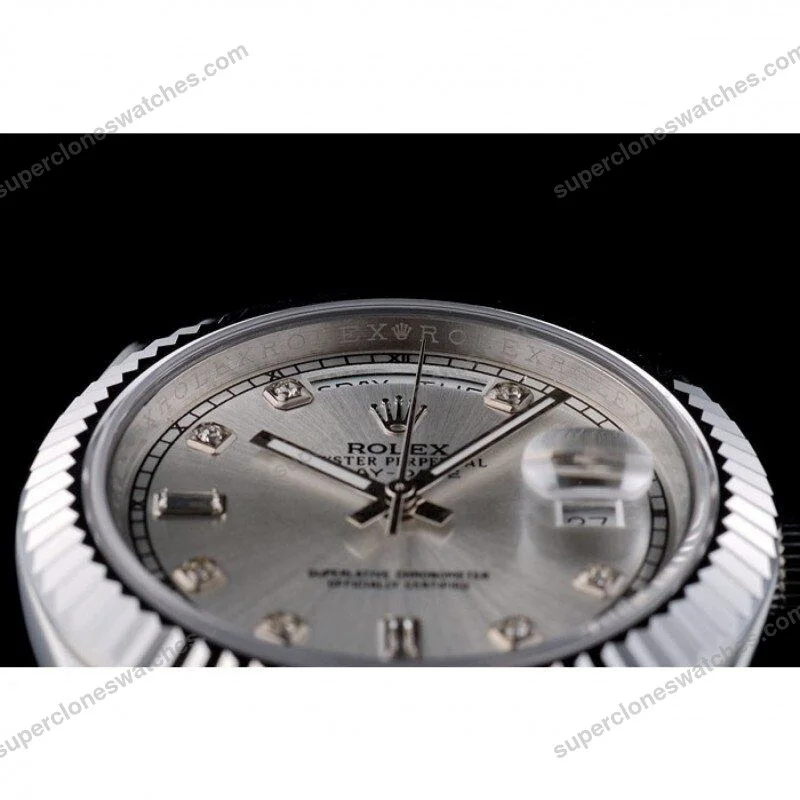 Super-Clone-Rolex-Day-Date-Silver-Dial-41995-40-mm-10