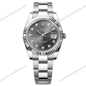 Super-Clone-Rolex-Datejust-Slate-Diamond-Dial-126334-0005-41-mm-1