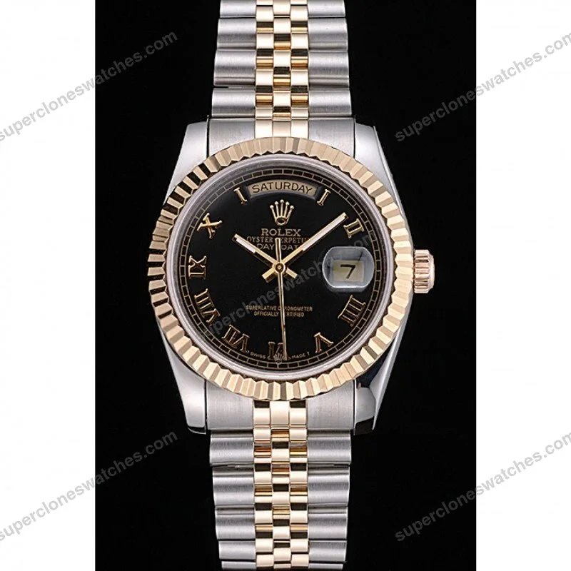 Super-Clone-Rolex-Day-Date-Black-Dial-SRL78-36-mm-2