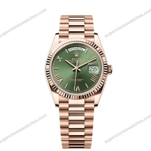 Super-Clone-Rolex-Day-Date-Olive-Dial-128235-36-mm-1